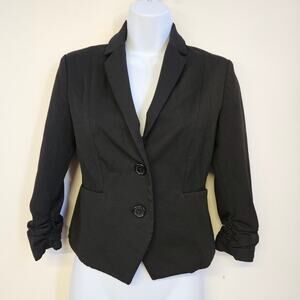 Express Black Blazer Size 0 Women's Two Button‎ Career Office
